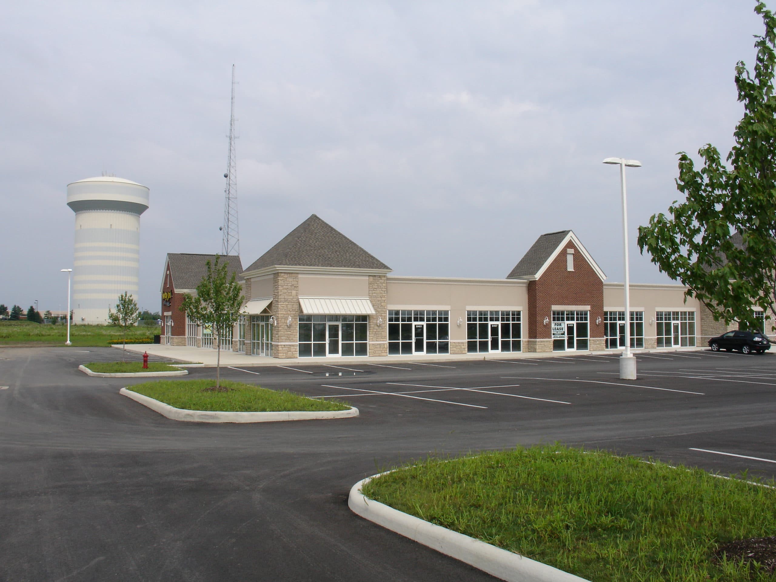 Retail center parking lot construction in Richardson, TX - commercial paving